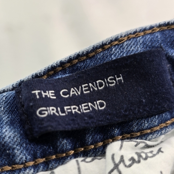 Boden Jeans Women 16 R Cavendish Girlfriend High Rise Embroidered Denim Crop - Picture 8 of 12